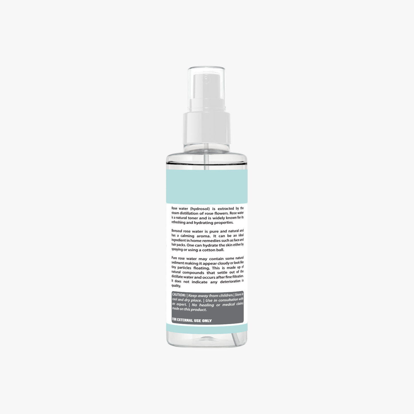Bonsoul Pure and Natural, Preservative Free Rose Water Distillate