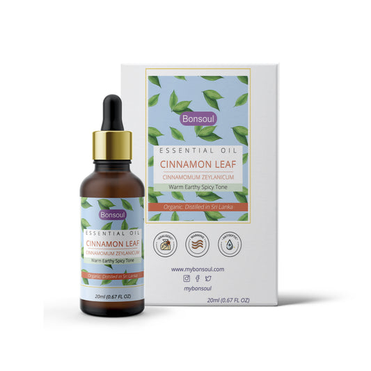 Bonsoul 100% Pure and Organic Srilankan Cinnamon Leaf Essential Oil