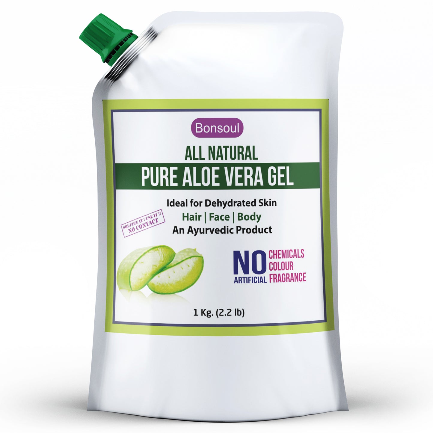 Bonsoul All Natural Pure Aloe Vera Gel