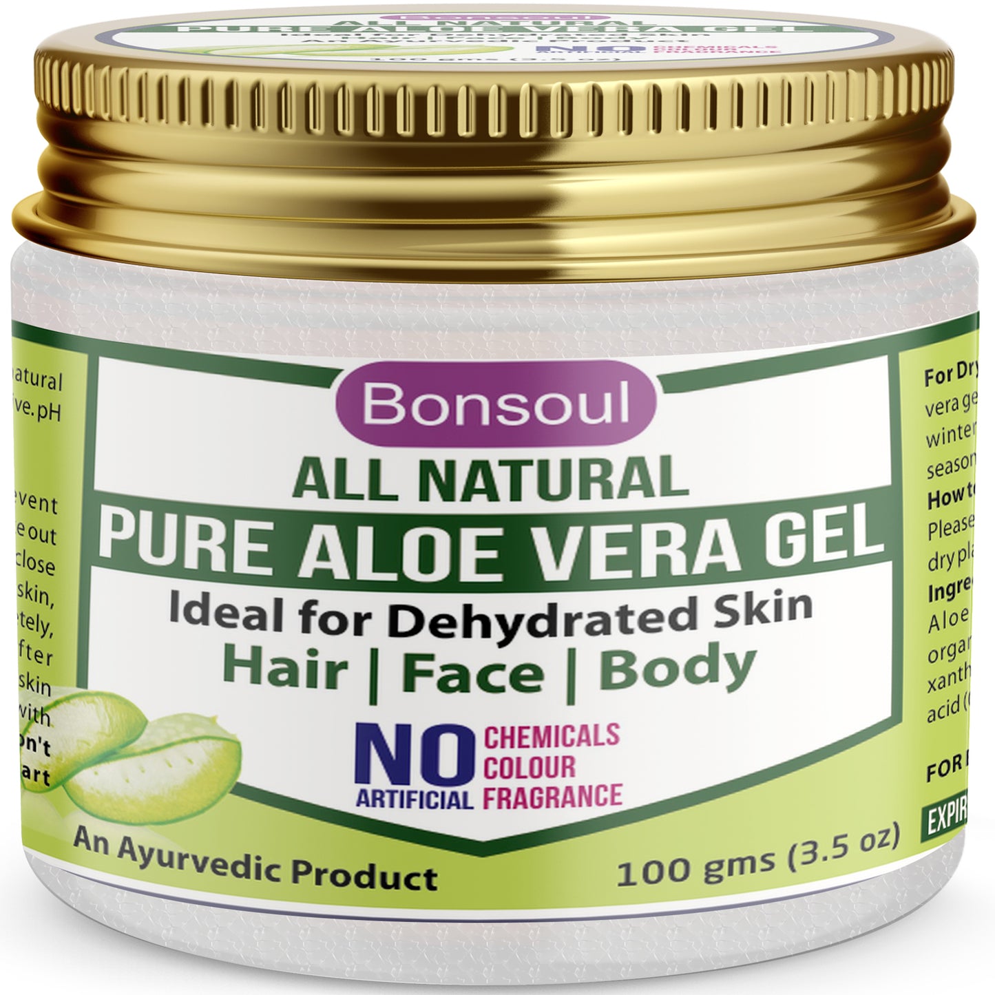 Bonsoul All Natural Pure Aloe Vera Gel