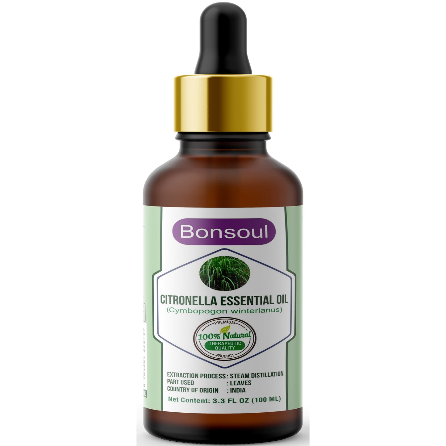 Bonsoul 100% Pure and Natural Citronella Essential Oil