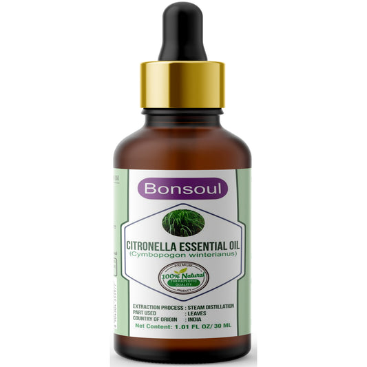 Bonsoul 100% Pure and Natural Citronella Essential Oil