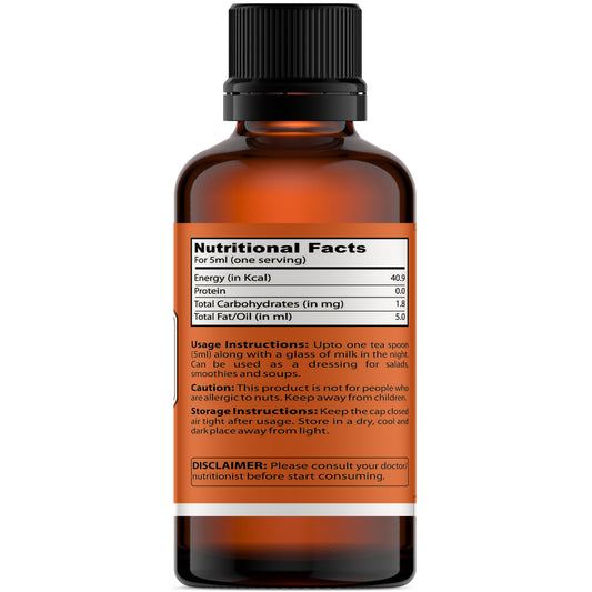 Bonsoul 100% Pure and Natural First Cold Pressed Sweet Almond Oil (Food Grade)