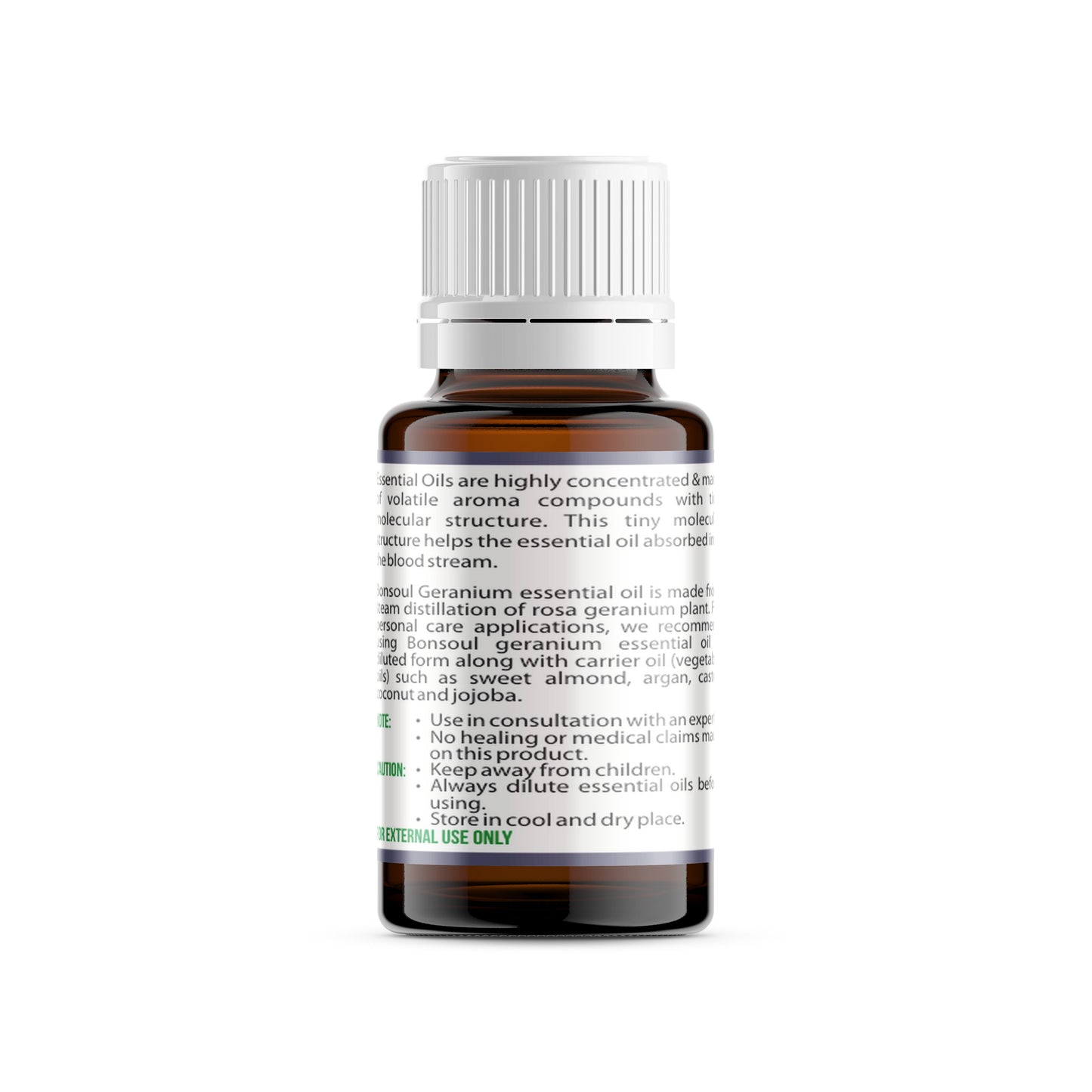 Bonsoul 100% Pure and Natural Rose Geranium Essential Oil