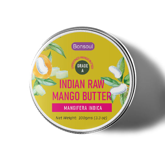 Bonsoul Grade A, Organic, unrefined, Indian Raw Mango Butter