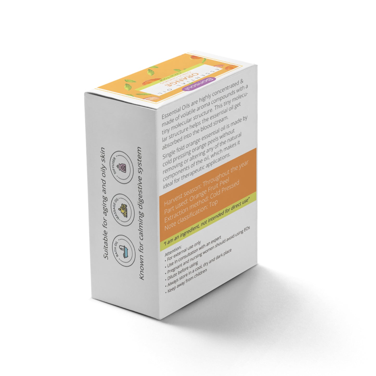 Bonsoul Pure and Natural Orange Essential Oil