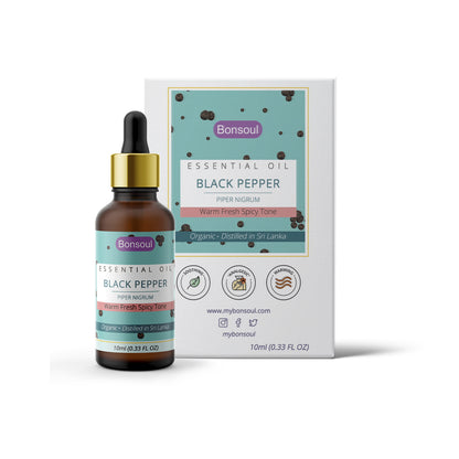 Bonsoul 100% Pure and Organic Srilankan Black Pepper Essential Oil