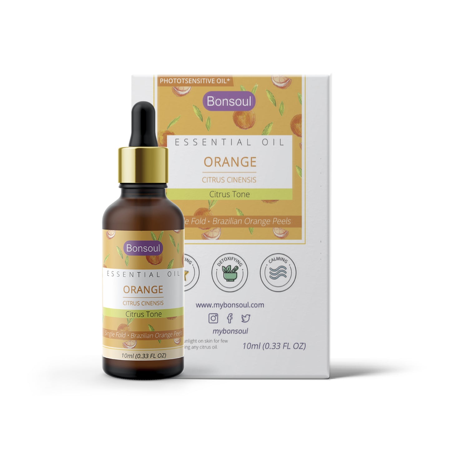Bonsoul Pure and Natural Orange Essential Oil