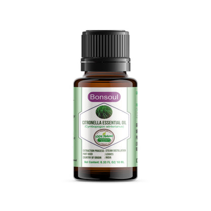 Bonsoul 100% Pure and Natural Citronella Essential Oil