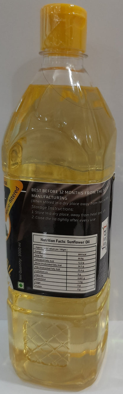 Bonsoul  Cold Pressed Sun Flower Cooking Oil (extracted from non hybrid seeds)