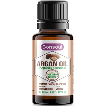 Bonsoul 100% Pure and Organic Cold Pressed Moroccon Argan Carrier Oil
