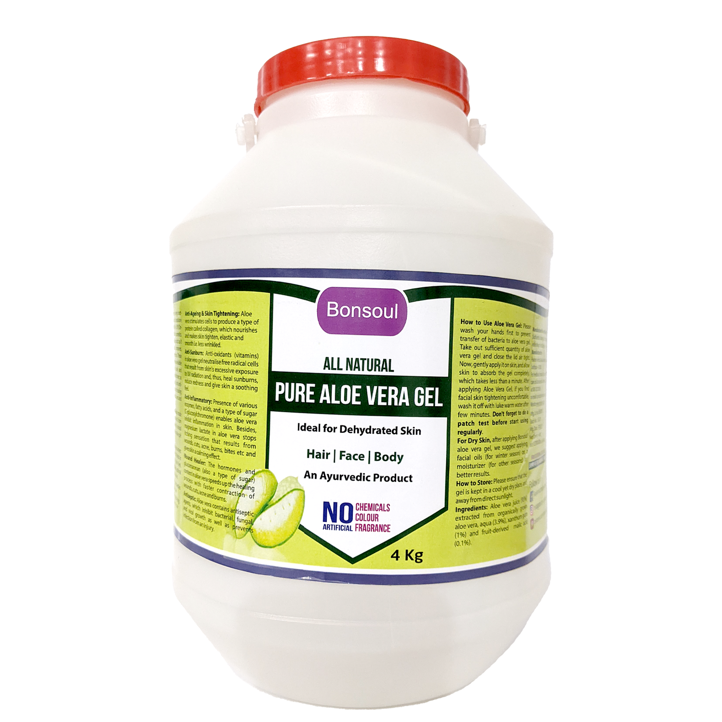 Bonsoul All Natural Pure Aloe Vera Gel
