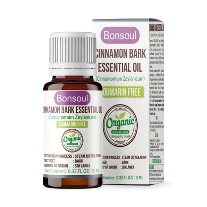 Bonsoul 100% Pure and Organic Cinnamon Bark Essential Oil