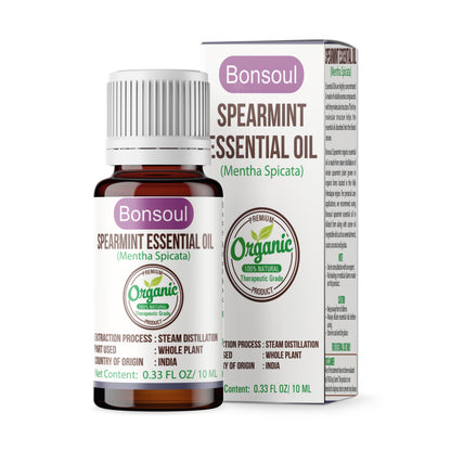Bonsoul 100% Pure and Organic Spearmint Essential Oil