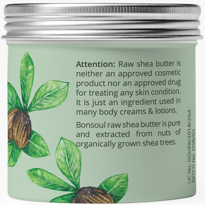 Bonsoul  Grade A, Organic, unrefined, Filtered Ghanaian Raw Ivory Shea Butter